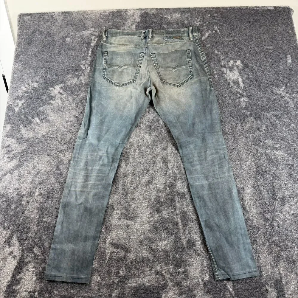 Diesel Slim-Carrot Tepphar Denim Distressed Jeans Men's 31X32(32X30) 0886A *Read